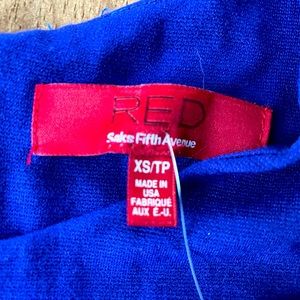 NWT red sacs fifth Ave Teen/big girls xs bright blue dress